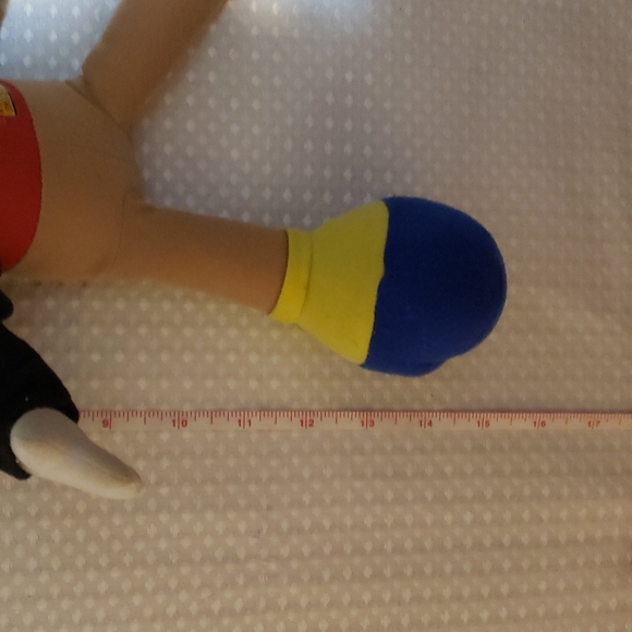 Vintage Mattel Jiminy Cricket Plush Doll Disney 1992 Umbrella 15" - Picture 5 of 5